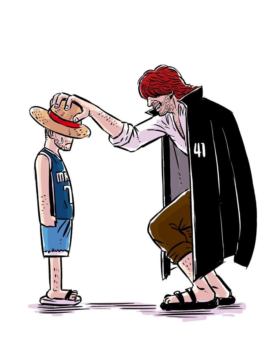 luckymong1's tweet photo. Dirk x Shanks drawing that didn't post. #dirknowitzki #shanks https://t.co/0vDNvctwHX