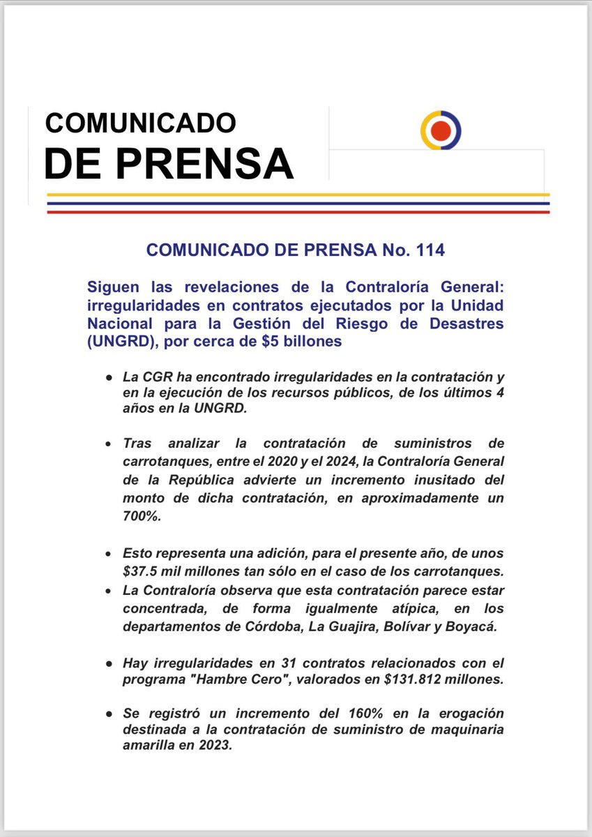 LiberalM329's tweet photo. @RestrepoJCamilo ¿Ya vio el comunicado de prensa que sacó la contraloría el día de hoy? También le dejo está denuncia del senador Antonio Correa del partido de La U, para que deje el cinismo.
https://t.co/8kWRr1NZW4 https://t.co/DQoGaZ4O8L