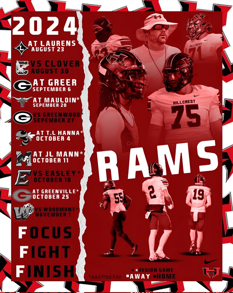 2024 Varsity Football Schedule