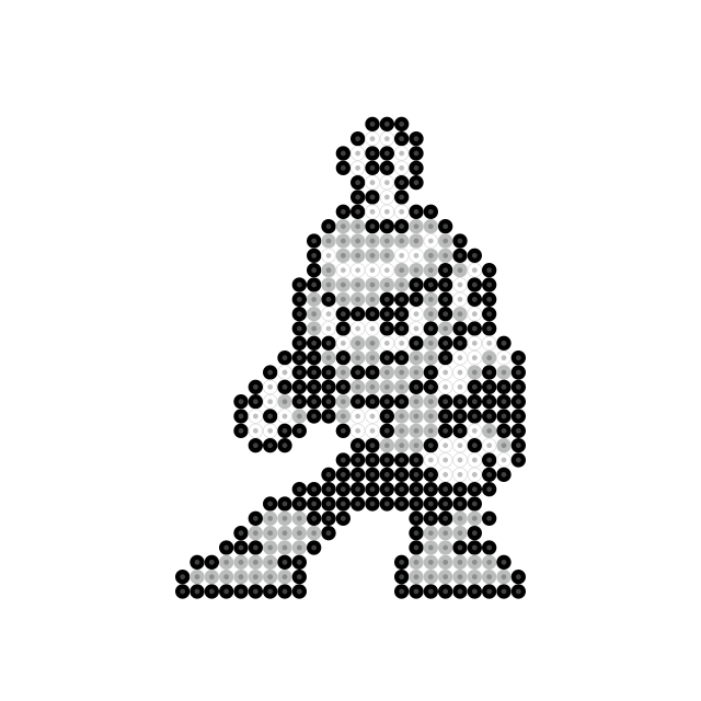 ironbeads_jp's tweet photo. 【ゲームボーイ】ロックマンワールド4
#リングマン
使用しているビーズの詳細はこちら
https://t.co/EBkvWyRcJK
#アイロンビーズ
#ミニフューズビーズ
#GB
#1993年
#Ringman
#DWN.029
#カプコン
#ロックマン4 https://t.co/7z7ZSCOmv1