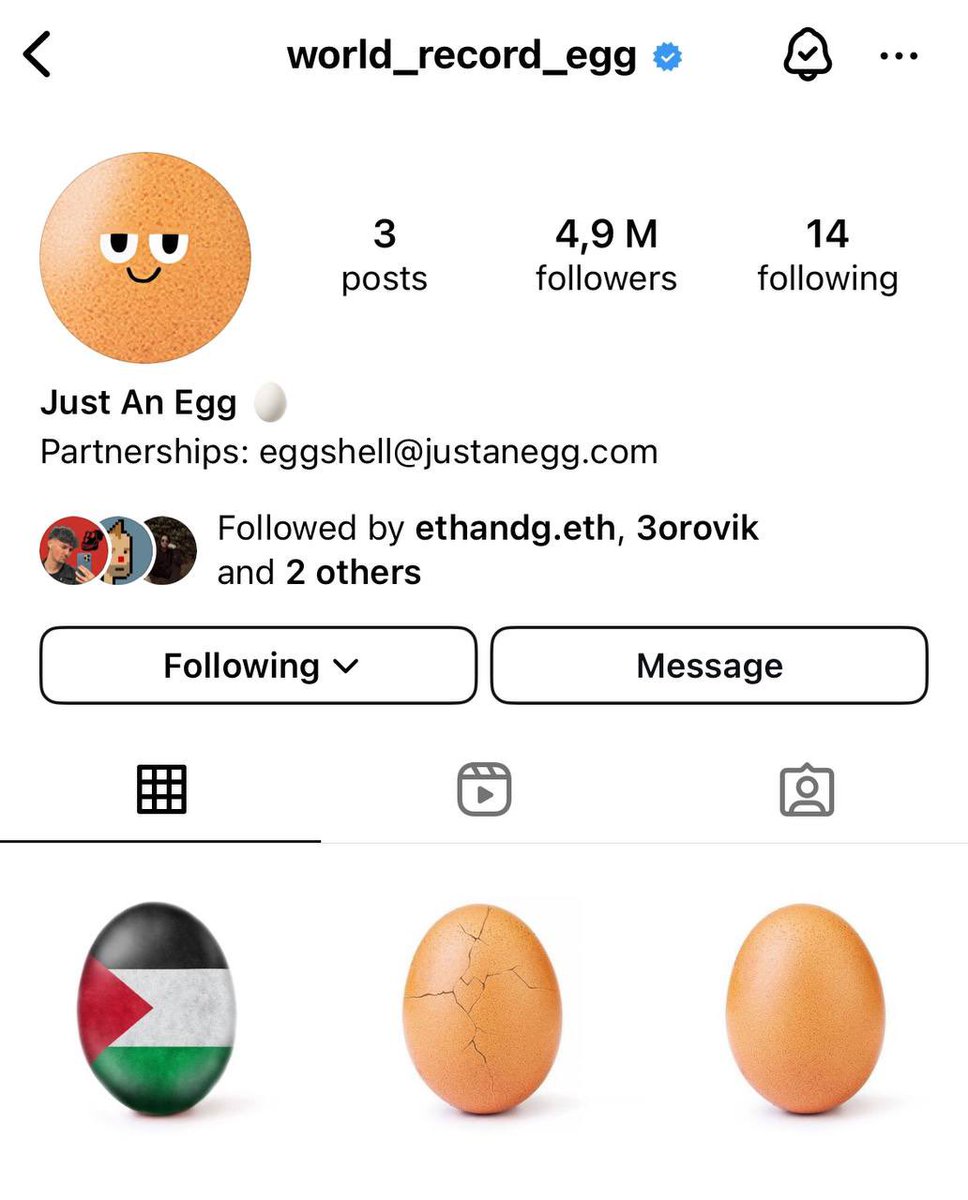 Ministerr's tweet photo. The world record egg just posted and is trying to set a new record again.

Thoughts? https://t.co/JV9tdgacXP