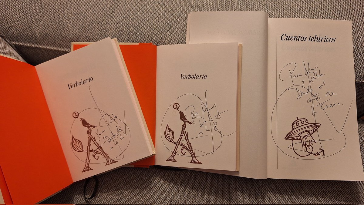 Telúricamente felices de conocer al encantador <a href="/rodrigocortes/">Rodrigo Cortés</a>. Gracias por, como los justos de Borges, persistir en hacer un hueco al humor, el genio y la esperanza. #CuentosTelúricos