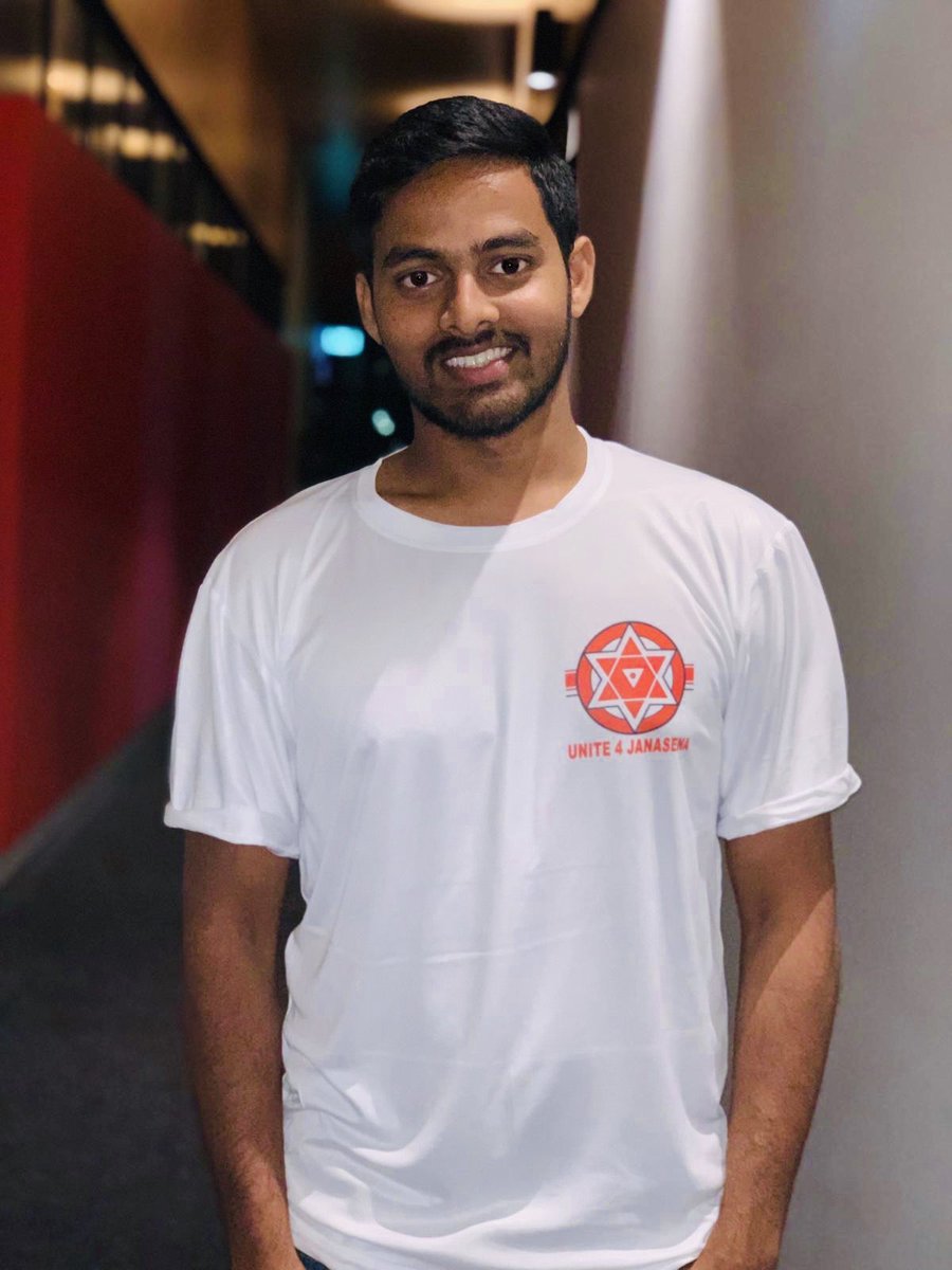 SanthanBilla's tweet image. Proudly donning! Always with you and congrats chief @PawanKalyan @JanaSenaParty #JanaSenaRampage #HelloAP_ByByeYCP