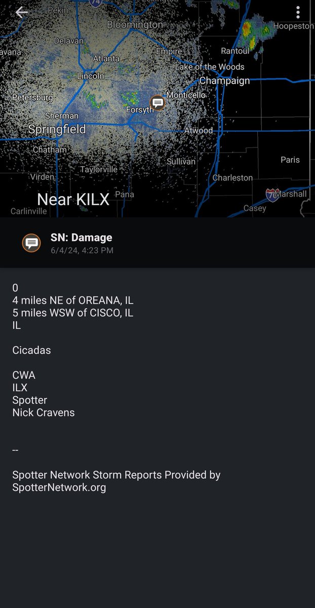 MGLStormChasers's tweet photo. Are you kidding me, Cicadas?
#kilx #spotternetwork https://t.co/bdX1jbu1hj
