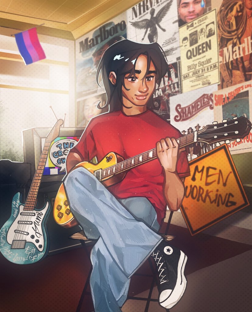 willyfan340's tweet image. lare 🎸
#groupchatfanart #larrycroftfanart 
#grouptwt
@LarrryCroft