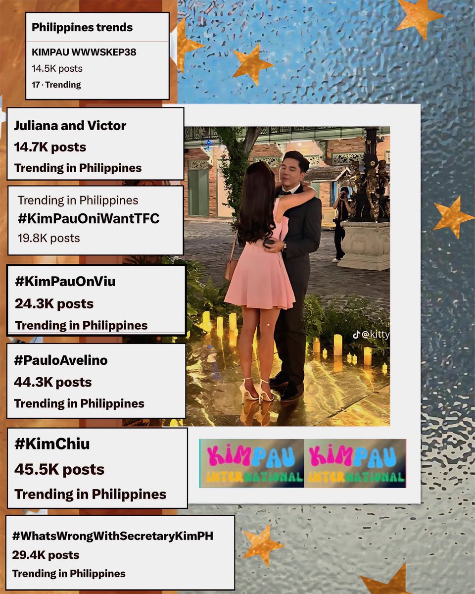 KimPauInterna's tweet photo. โThank you KimPauโs Fam,for tweeting
and making us multiple trends Nationwideโ
๐๐ซถ๐
@prinsesachinita @mepauloavelino
@ericjohnsalut @Viu_PH @DreamscapePH
@ABSCBNpr @MegaKapamilya
KIMPAU WWWSKEP38
#WhatsWrongWithSecretaryKimPH
#KimPauOnViu #KimPauOniWantTFC
#KimPau | #PauloAvelino | #KimChiu
