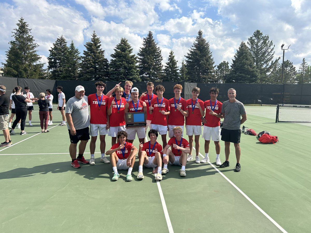 Mound Westonka boys tennis advances to the State semifinals match tomorrow against the Breck School at 10:00 A.M!!!