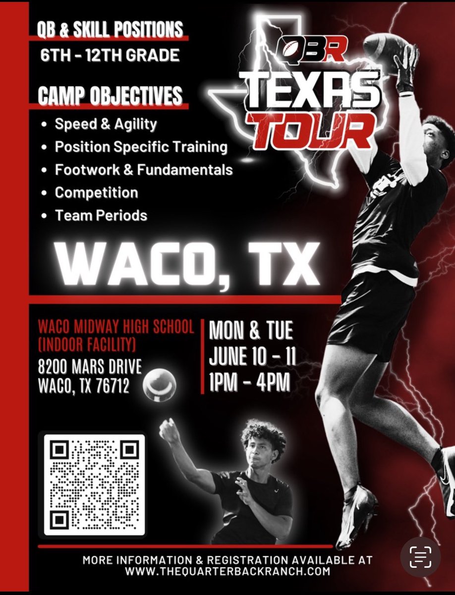 QBs &amp; Receivers this is a great opportunity to come get some extra work at Midway HS.