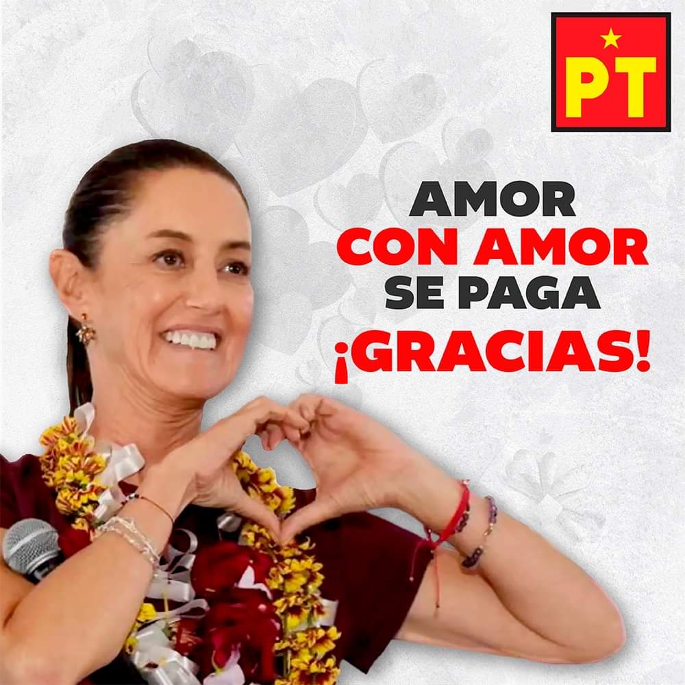 Amor con amor se paga, ¡Gracias!

#PTesla4T