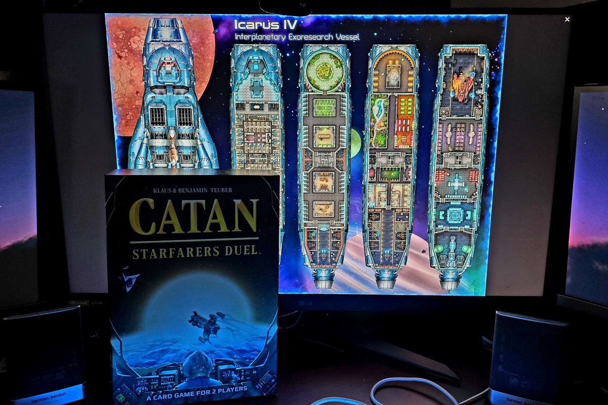 Guess what arrived in my mail today!  Part of my prize for winning <a href="/inkarnaterpg/">Inkarnate</a> 's  recent contest.  Excited to play <a href="/settlersofcatan/">CATAN - Official</a> 's Starfarer's Duel at our next game night!  Thanks again, Inkarnate and Catan!!!

#boardgame #gamenight #scifimap #ttrpgcommunity