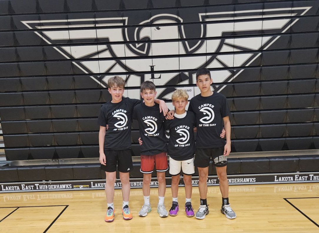 eastsidehoops's tweet photo. Yesterday, we rewarded our 7th-9th Campers of the Day for Exertion.

These four flat out got after it!

#Maximize #theEASTway https://t.co/RWc7Y3rd24
