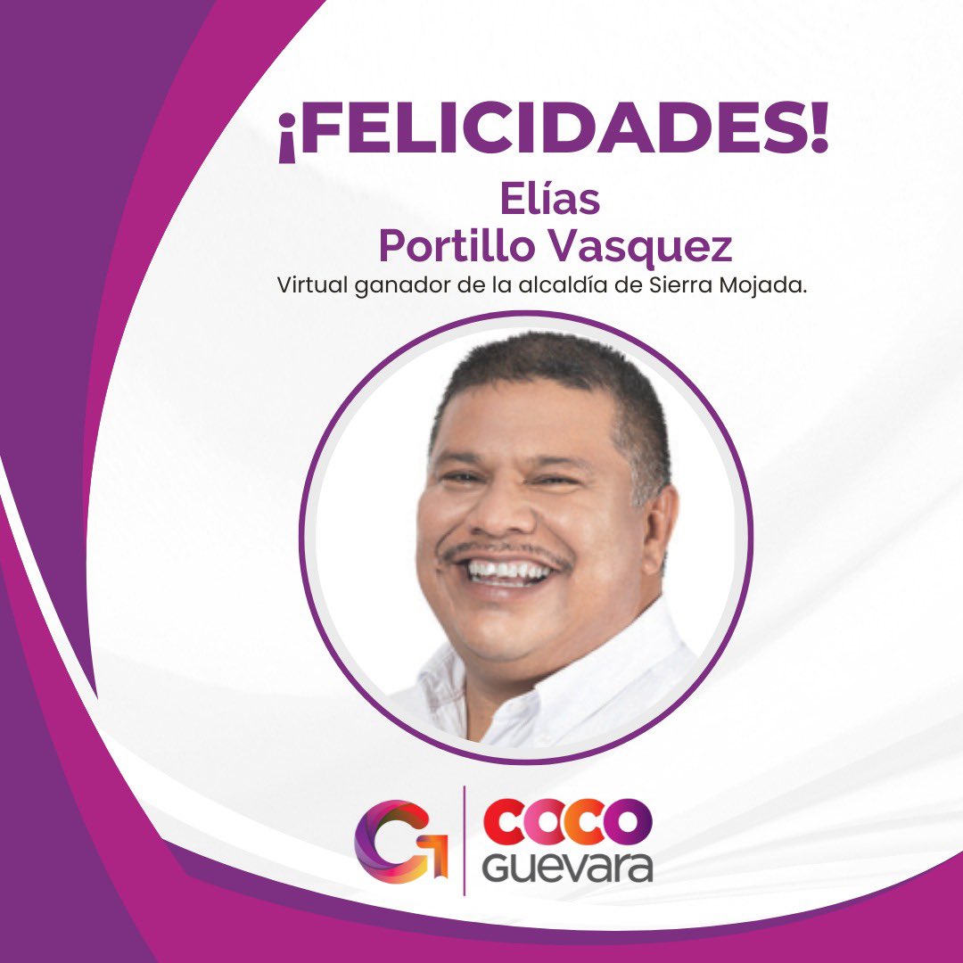 ¡Gran victoria en la #RegiónDesierto! 

Muchas Felicidades por su triunfo Magdalena Ortiz, Adriana Valdez, Andrea Ovalle y Elías Portillo. 

Viene lo mejor para #LaMadrid, #Ocampo, #Sacramento y #SierraMojada.

#TodosxCoahuila 💚🤍❤️