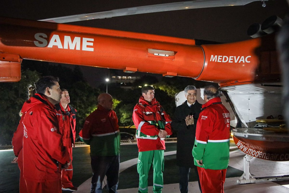 OTRO COMPROMISO CUMPLIDO: SAME AÉREO NOCTURNO. 

La incorporación de helicópteros nocturnos al servicio integral del SAME, que ya cuenta con médicos en motos, camionetas y ambulancias, nos va a permitir llegar en menos de 4 minutos a cualquier punto de la Ciudad, brindando una