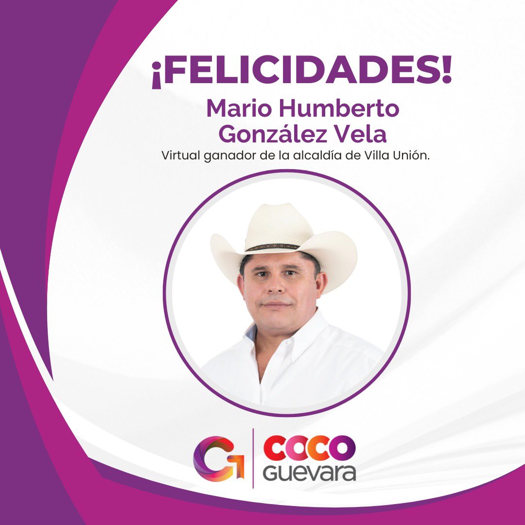 En la Región de los #CincoManantiales felicito a Mario Camarillo y Humberto González por su triunfo en los municipios de #Morelos y #VillaUnión.

#TodosxCoahuila 💚🤍❤️