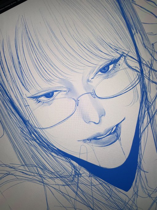 「looking at viewer sketch」 illustration images(Latest)