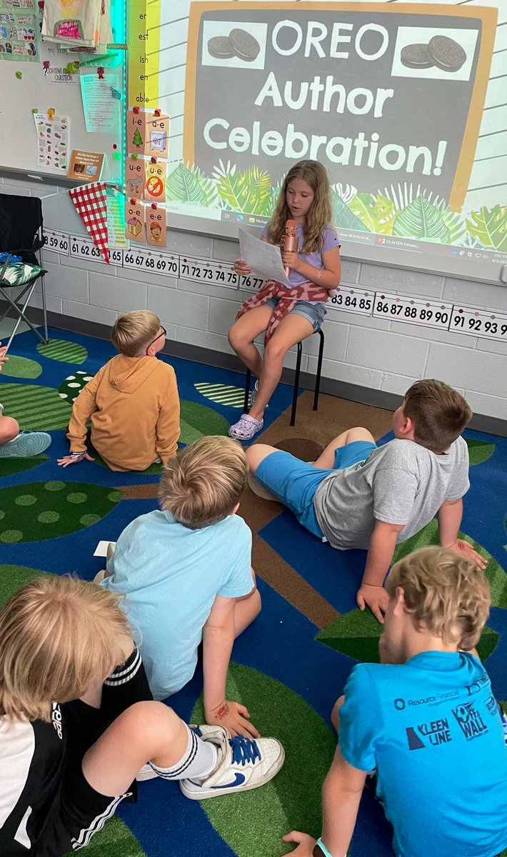 Our end of module task was opinion writing (I-OREO), so of course the authors shared their writing  and enjoyed Oreos! 📝 #goodeating #witandwisdom