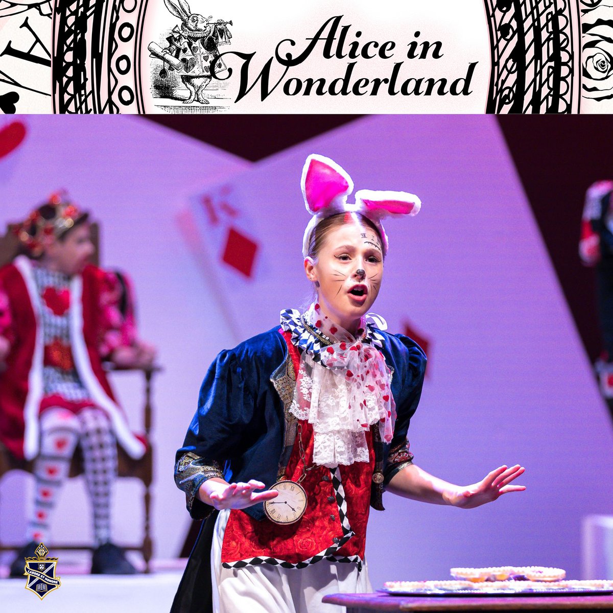 MentoneGrammar's tweet photo. JUNIOR PLAY 2024 - ALICE IN WONDERLAND

Congratulations to our students in Years 5-8 who performed in Mentone Grammar's production of Alice in Wonderland on 31 May – 1 June 2024. https://t.co/8eQ8T22Dzj
