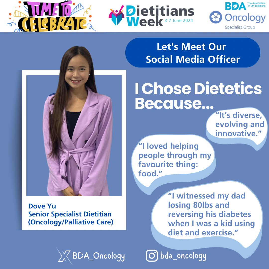 BDA_Oncology's tweet photo. It’s #dw2024 !🥳 it’s been lovely to hear from all of your interests in dietetics and how you started your career. 

👂🏼Let’s hear from our committees’ stories. @doveyu_RD @SouthTees &amp; @lily_ashmore @royalmarsdenNHS 
#whydietetics #firstrole #whatrdsdo #acutedietitian https://t.co/NFJO14FjID