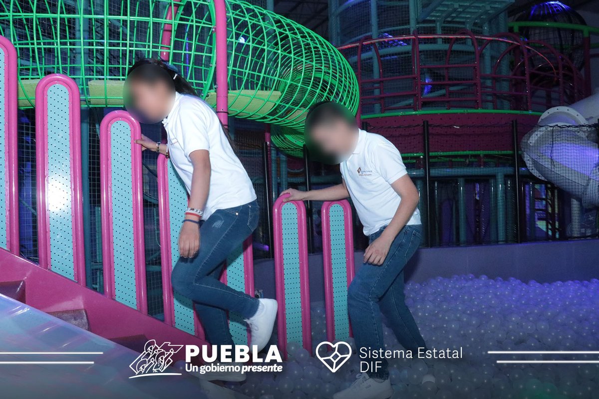DIFGobPue's tweet photo. 😀🫂 Gracias a la suma de voluntades con el sector empresarial en #Puebla, este día chicas y chicos de Casa de Ángeles disfrutaron de diversas actividades lúdicas y recreativas en #TheMins.

👧🛝🧒 Agradecemos las facilidades otorgadas a este centro de entretenimiento inmersivo. https://t.co/dU6kBmXtuM