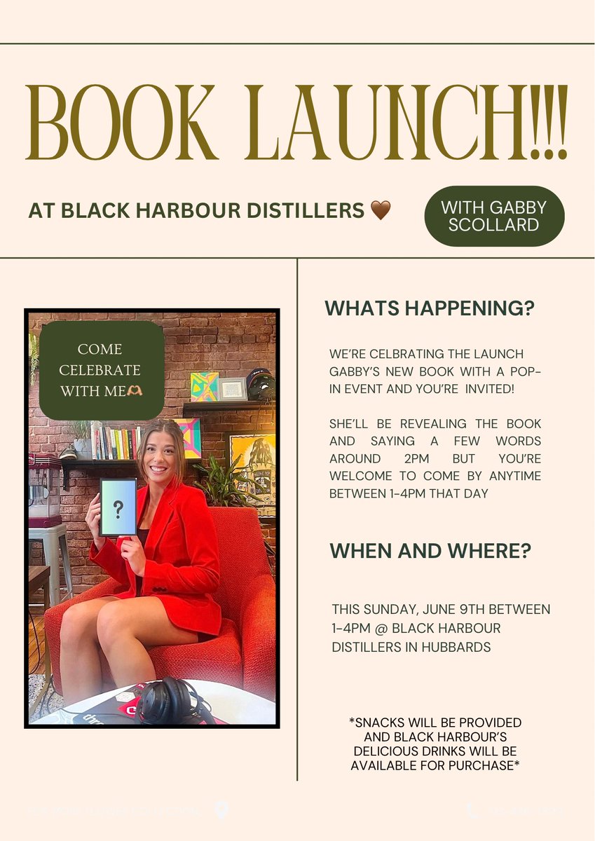 I am SO excited to be able to share this!! 😃

My beautiful stepdaughter, Gabby Scollard, is launching her second book this Sunday and you are not going to want to miss this!! 

If you are interested in going, please reply below.
#MentalWellness #MentalHealthRecovery