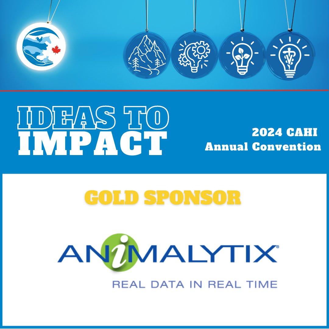 Thank you Gold Sponsor Animalytix! They are making an impact through data to provide those involved in animal health—from veterinarians to manufacturers—with actionable insights to help their evolution.

#IdeastoImpact