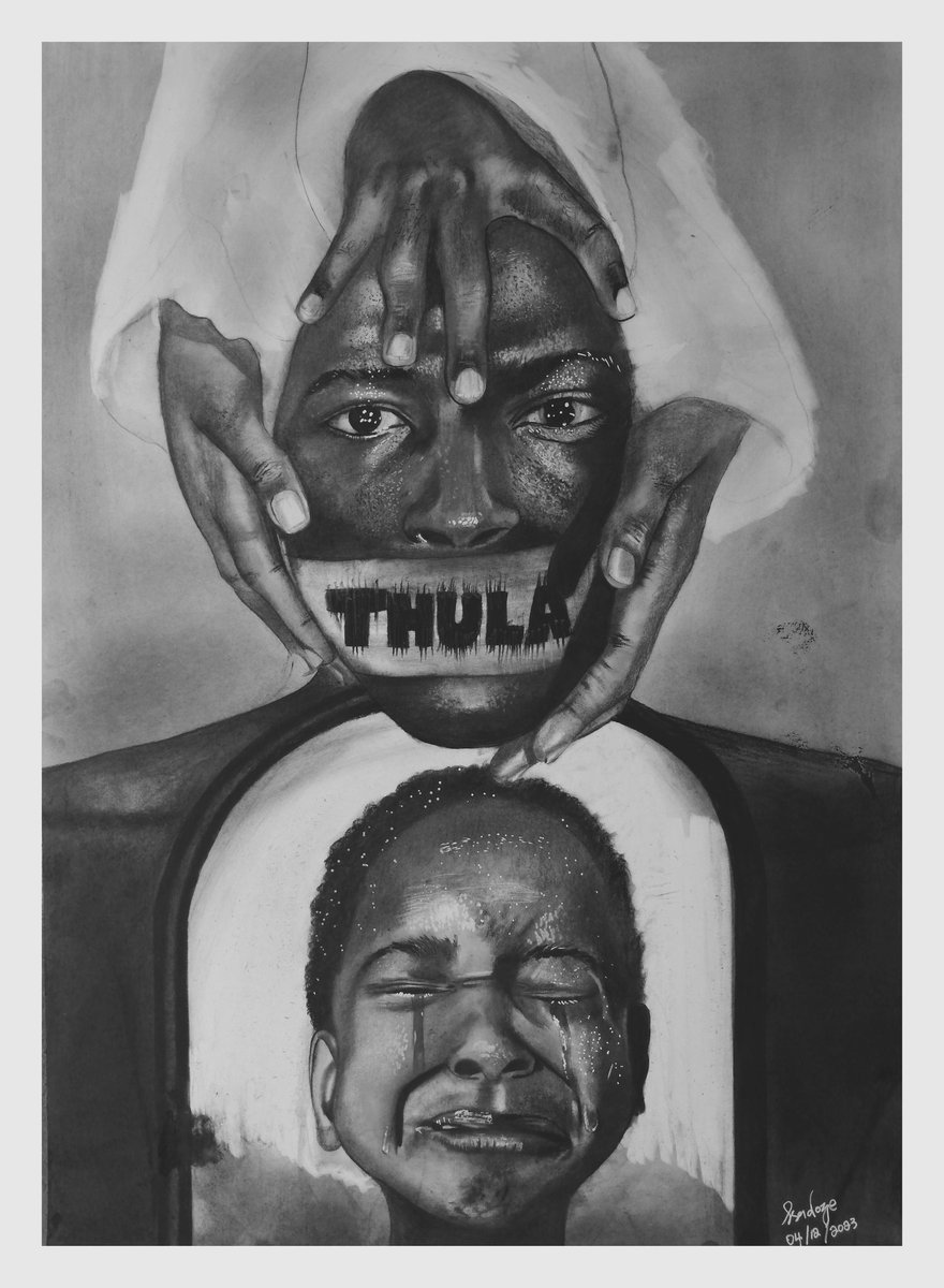 Isadozee's tweet photo. Titled: Thula
Mediums: Charcoal on A2 Cartridge Paper.

#NeverGiveUp
#Euro2024
#love
#god
#art https://t.co/Tearj10b6E
