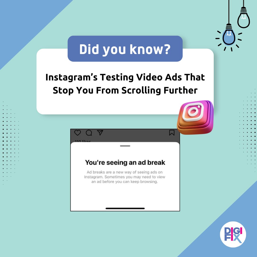 digifixaus's tweet photo. 🚀 Instagram’s Testing Video Ads That Stop You From Scrolling Further

#Instagram #Insta #IG #InstaAds #IGFeed #socialmediaupdates #socialmedianews #marketingdigital #digitalmarketer #graphicdesign #marketingonline  #DigiFix https://t.co/JnXu0CFm5l