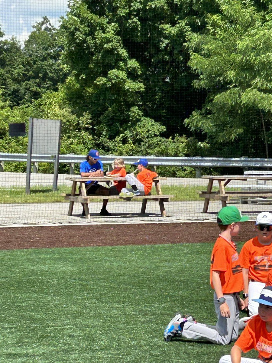 Day two of camp was great, but we are always proud of the way our players show their true colors in these experiences. 2025 Jose Lopez is the ultimate ICConnectorU here as he eats a popsicle and talks with our future.

Thank you Jose for being you.

#OrangeBaseball | #ICCU