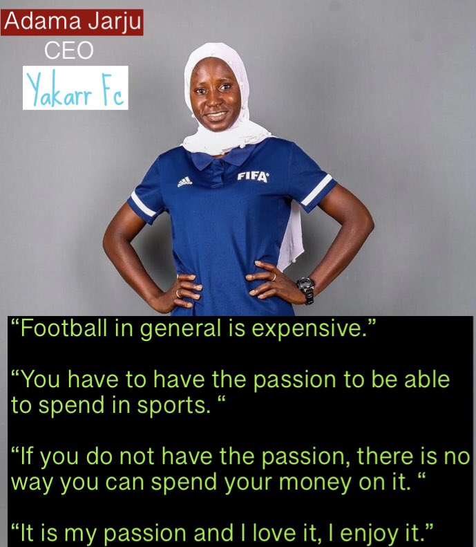 GamWomen's tweet photo. Without passion, Life makes no sense at all.

@TheJamaJack 
@JollofNewspaper 
@gambiasport 
@SheikhTijanW 
@WomensSportsFdn https://t.co/hqIXZQeDuh