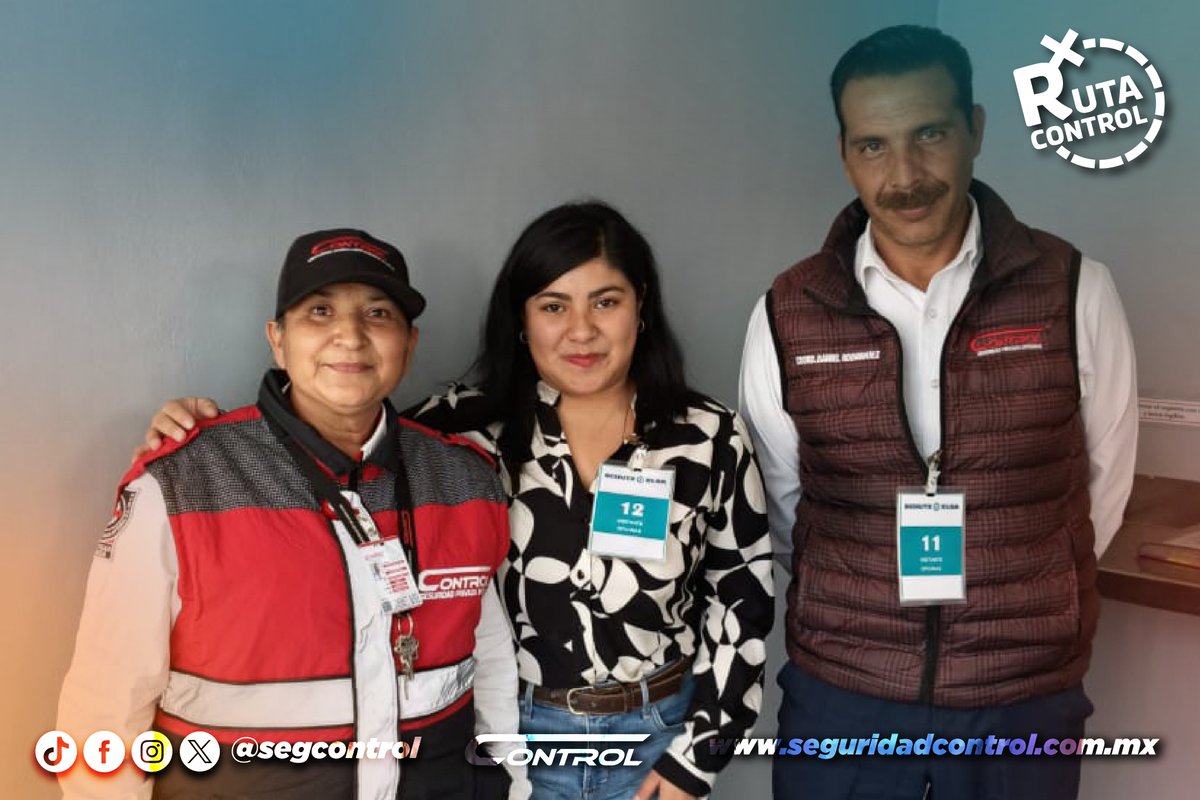 segcontrol's tweet image. En ocasión visitamos a nuestros compañeros del servicio Elsamex en Tultitlán en nuestra práctica 🚓 Rutas Control. Gracias por su tiempo y por escuchar. ¡Porque juntos somos un equipo!

#RutaControl #GuardiaControl #YoSoyControl #SeguridadControl