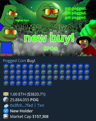 Poggedcoin's tweet photo. Hello $POG https://t.co/6rpzEhXD5a
