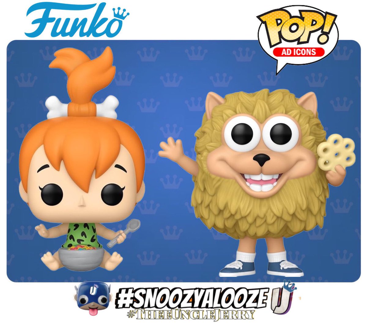 TheeUncleJerry's tweet photo. 🚨Now LIVE via Amazon!!🚨
Funko Pop! Ad Icons
Pebbles w/Fruity Pebbles & Honey-Comb Monster
👉 https://t.co/II4iGyIyw6
📌NO CHARGE TILL SHIPPED!
#Funko #AdIcons #TheFlintstones #FruityPebbles #HoneyCombs #HoneyCombMonster #Funkopop #VinylArtToys #Collectibles #ad #TheeuncleJerry #SNOOZYALOOZE