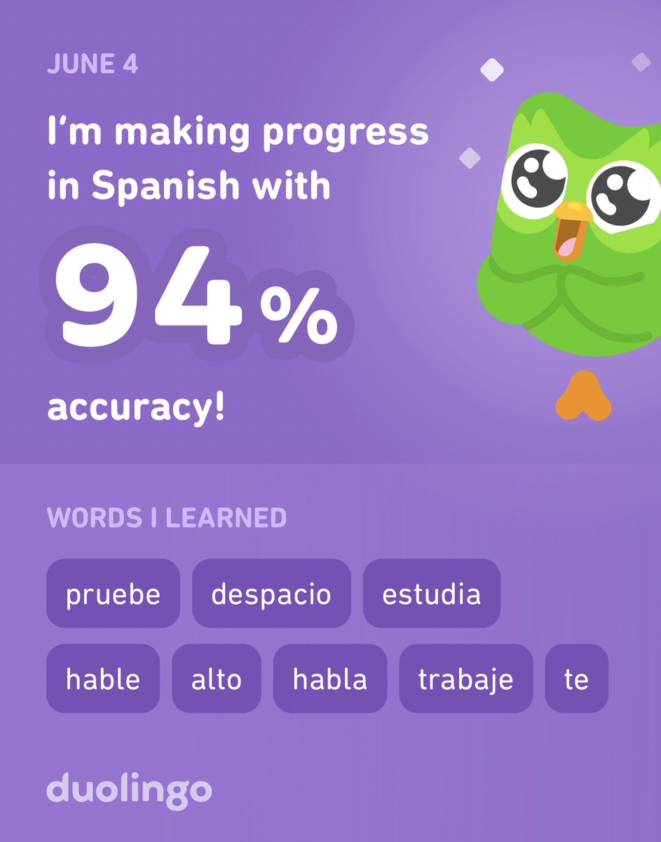 thefatherphil's tweet photo. I’m learning Spanish on Duolingo! It’s free, fun, and effective. https://t.co/3ssWuEhseU