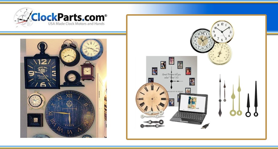 ClockPartsCom's tweet image. Our Clock Kits and Assortments category not only supplies the essential elements for your clock build but also inspires creativity, allowing you to add the perfect finishing touches — or embark on entirely new ideas like a #ClockWall! clockparts.com/clock-kits-ass… #ClockParts