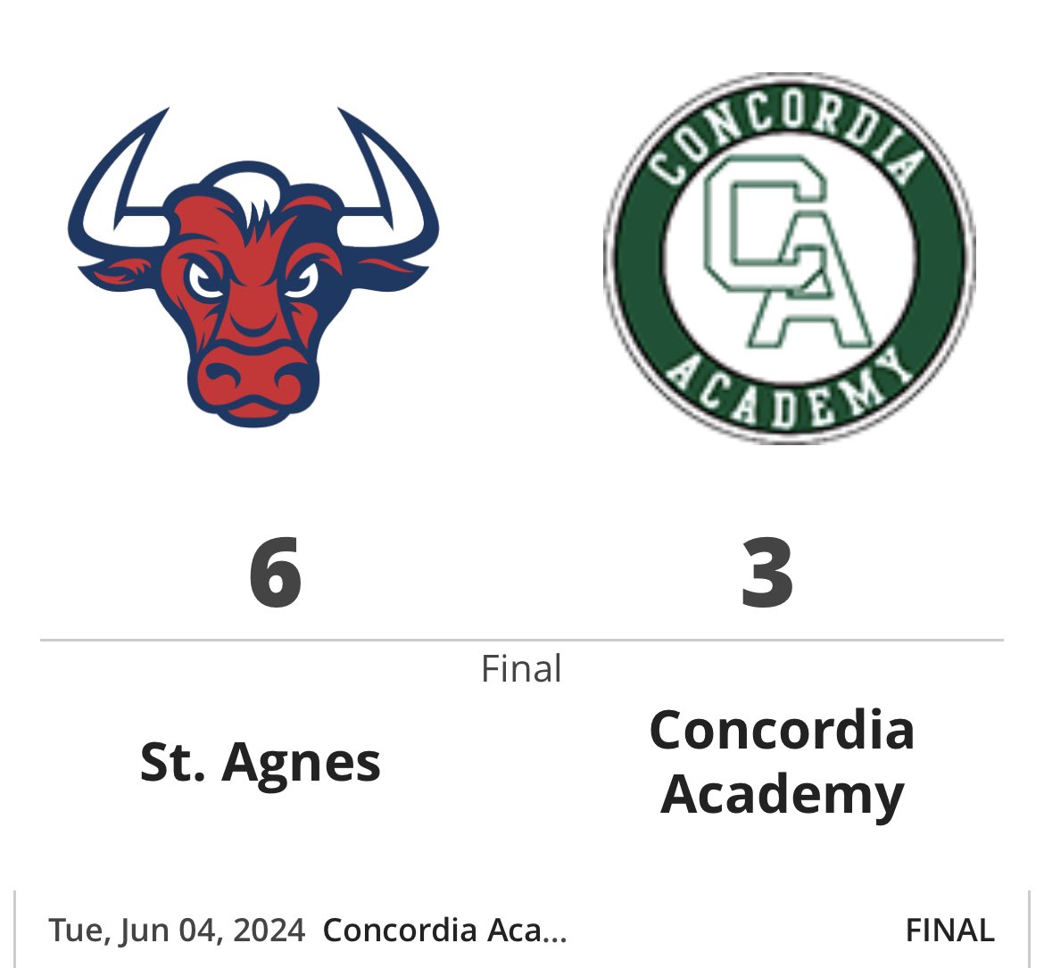 Concordia Academy HS Baseball tweet media