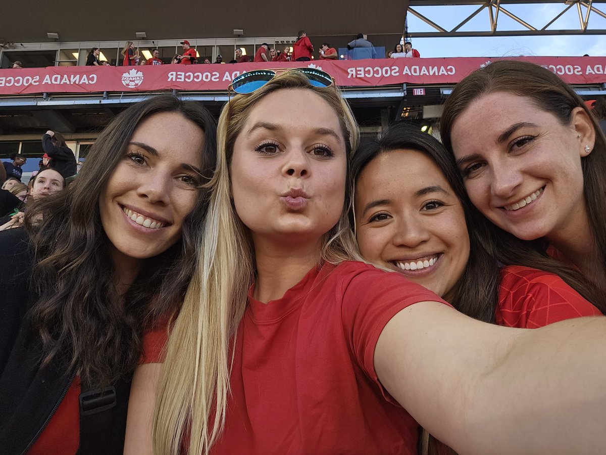 nikkijeffs's tweet photo. We are here @CanadaSoccerEN supporting #CANWNT 🇨🇦 
#CanadaRed @CANWNT https://t.co/vAvfBTNc8w