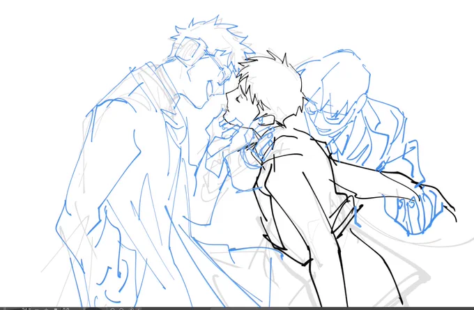 shigashi with kuroku and dareka 