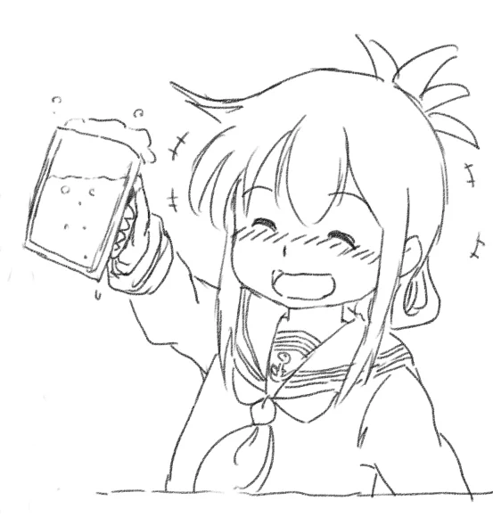 #このタグを見た人は黙って飲み物を持ったキャラを貼る 