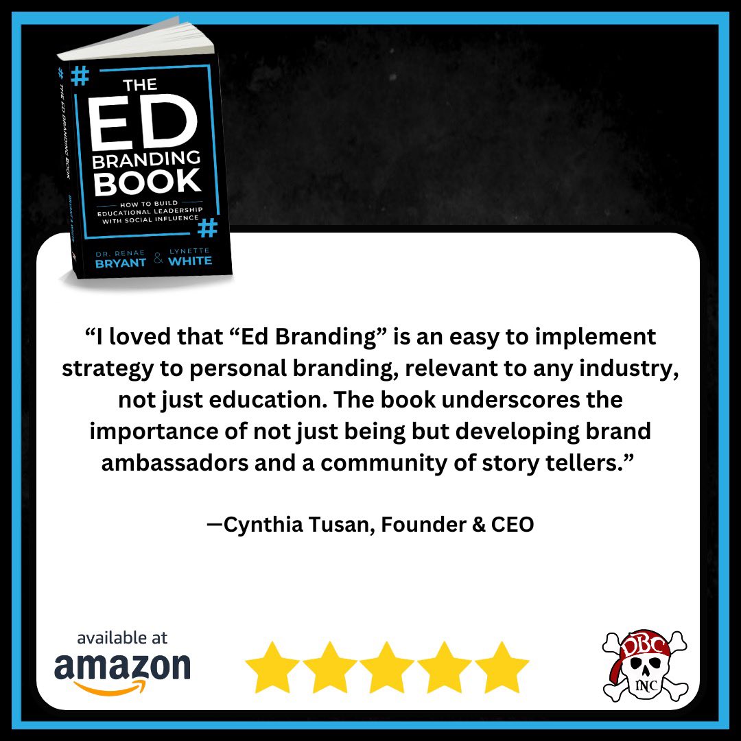 lynettewsocial's tweet photo. 🌟 The 5-star reviews are rolling in for The #EdBranding Book! Looking to inspire your team of storytellers? DBC offers special bulk pricing for orders of 10 or more books! DM me for details!

https://t.co/uwFoDQ7tFo

#TellYourStory #dbcincbooks https://t.co/EGgccMUNs8