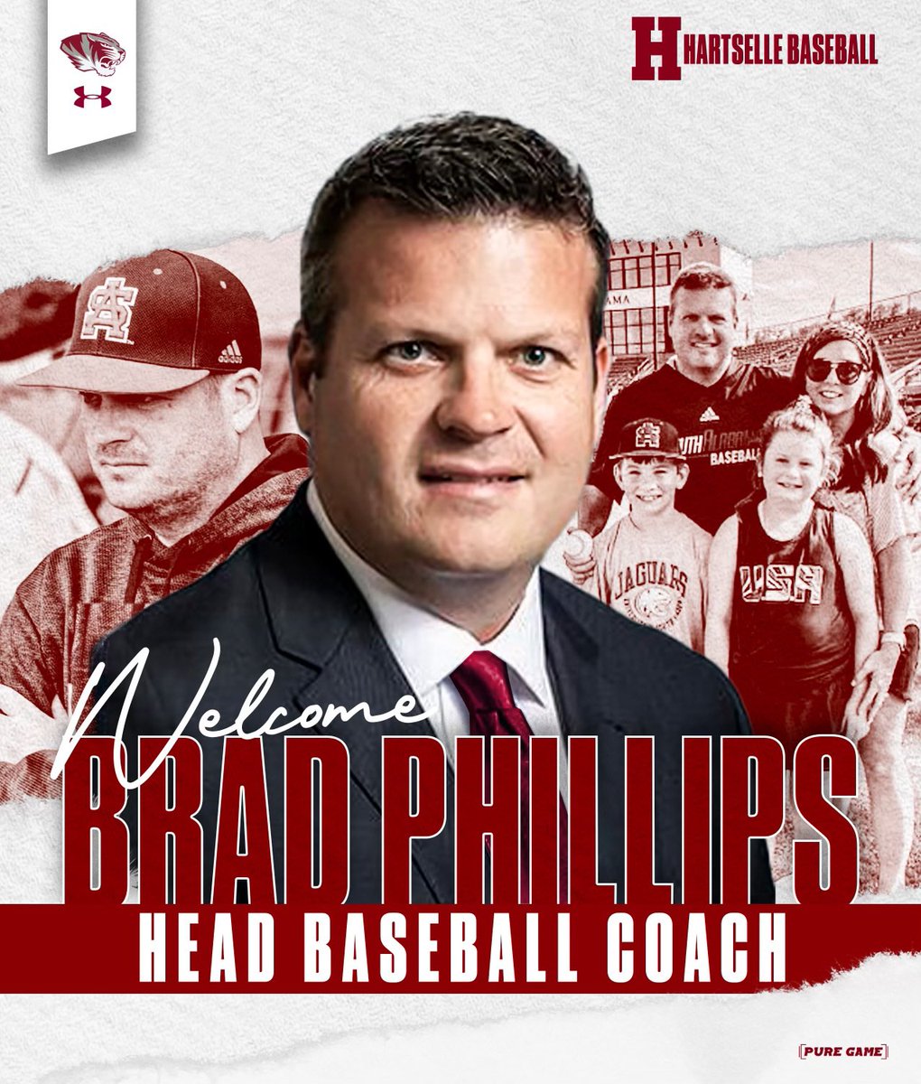 Welcome to Hartselle, Coach Brad Phillips! 

Coach Phillips resume
⁃6 years as the pitching coach at the University of South Alabama. 
⁃9 years as the pitching coach at Troy University. 
⁃Head Coach at Niceville High School, FL &amp; Charles Henderson High School.