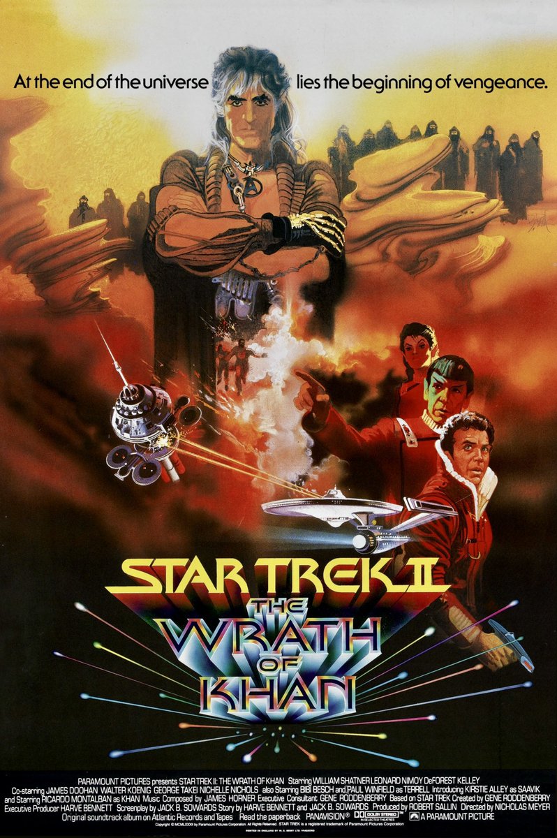 🎬'Star Trek II: The Wrath Of Khan' premiered in theaters 42 years ago, June 4, 1982