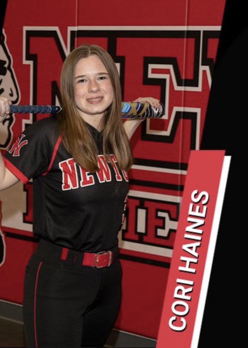 NewtonSoftball's tweet photo. Huge congratulations to Senior Cori Haines on making the Southwest District Coaches Association Underclassmen All Star Team at 3B.  June 18th and 19th she will be competing against the other districts in the state at Pickerington North High School. Great job!! Yeah Yeah https://t.co/FnrxnS3rZU