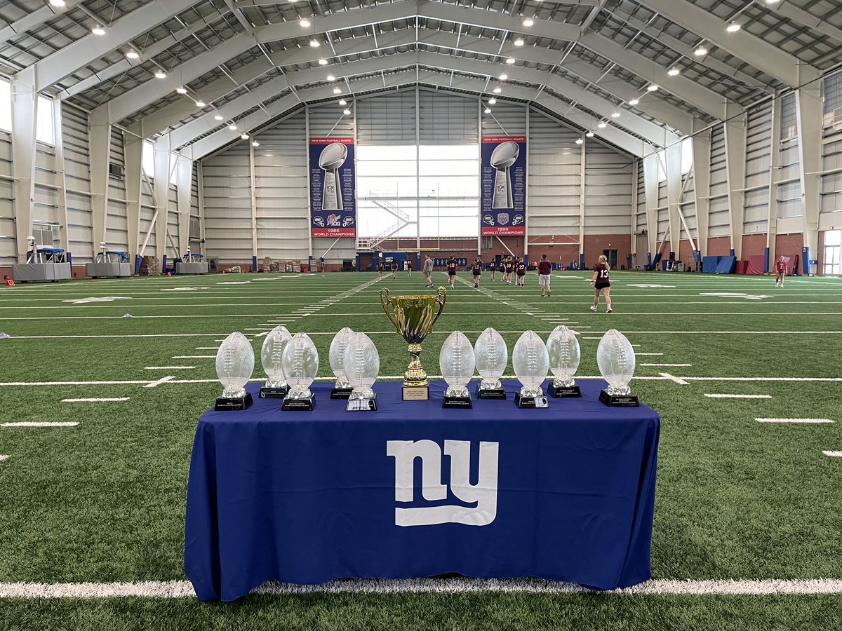 SecOneAthletics's tweet photo. The @Giants recognized our Section 1 Flag Football Champions and @NYSPHSAA State Finalists, @BCSD_Athletics and @ScarsdaleRaider, down at the Quest Diagnostics Training Center this afternoon. 

Thank you @GiantsCRDept for your continued partnership and promotion of the sport throughout New York.