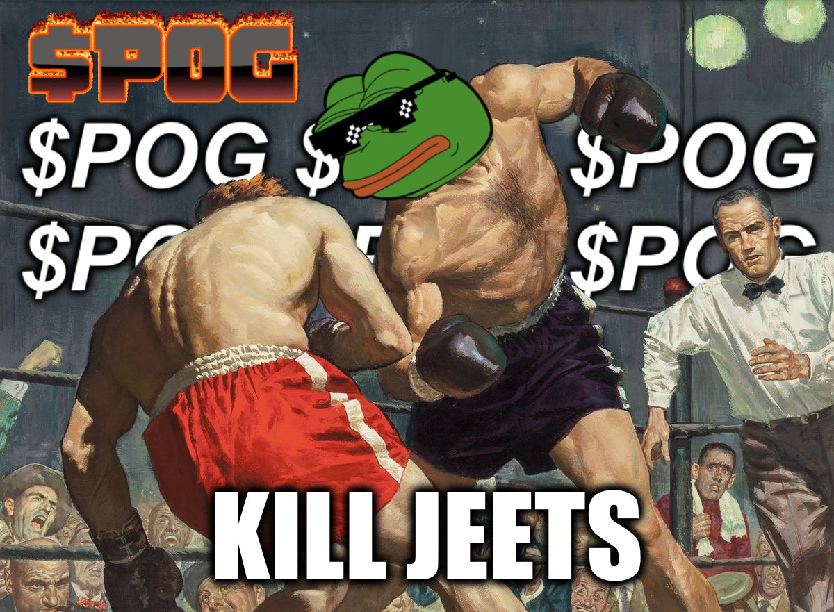 Poggedcoin's tweet photo. $POG is coming to kill those jeets and make them regret 

We have 200+ hodlers already holding our floor https://t.co/DUXlXS0N1Q