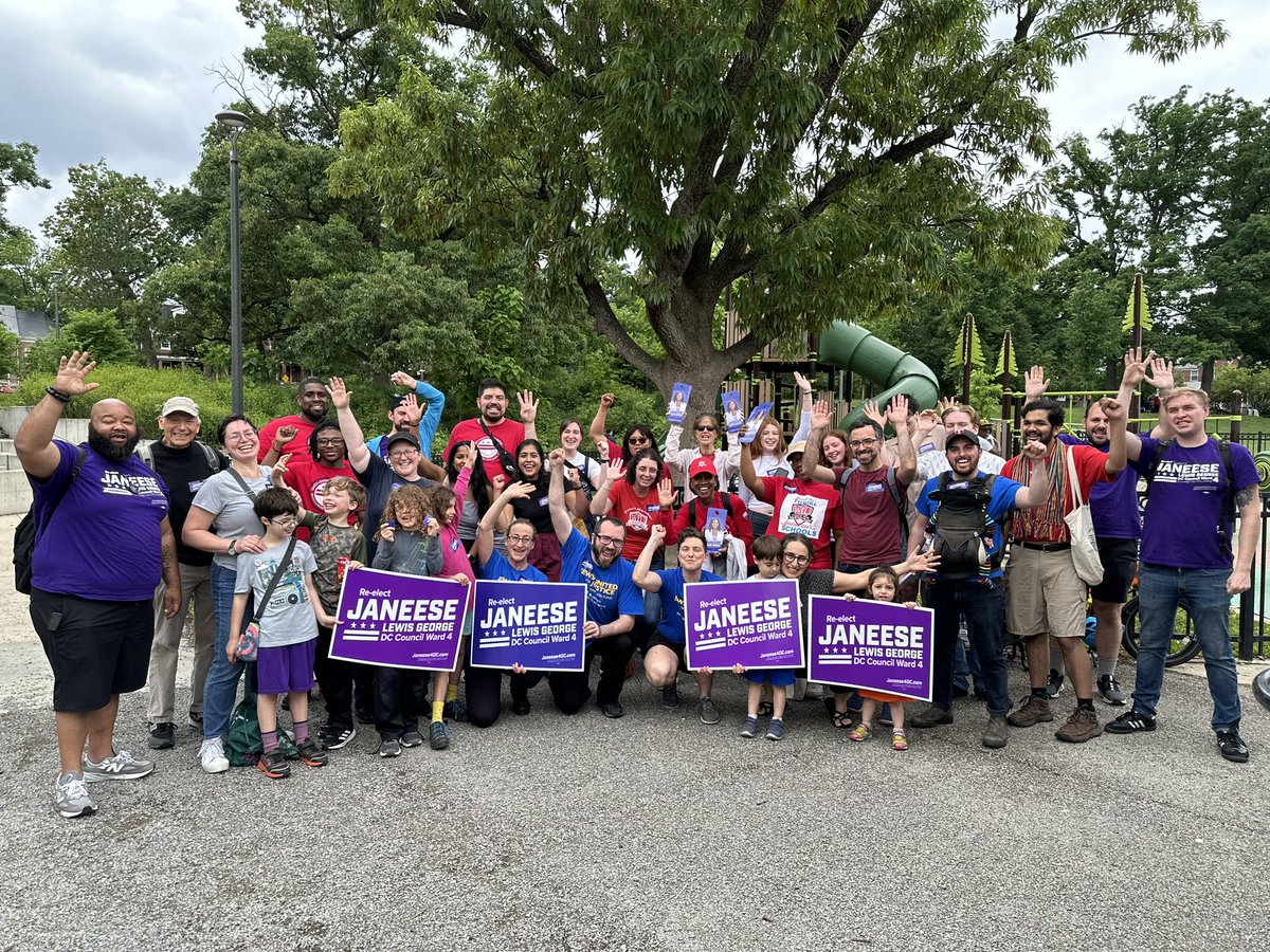Over the last eight months the community of people part of my campaign knocked more than 31,000 doors, held more than a dozen events, and spoke with thousands of neighbors about Ward 4’s future.

To everyone who has been part of this, I could not have done it without you.