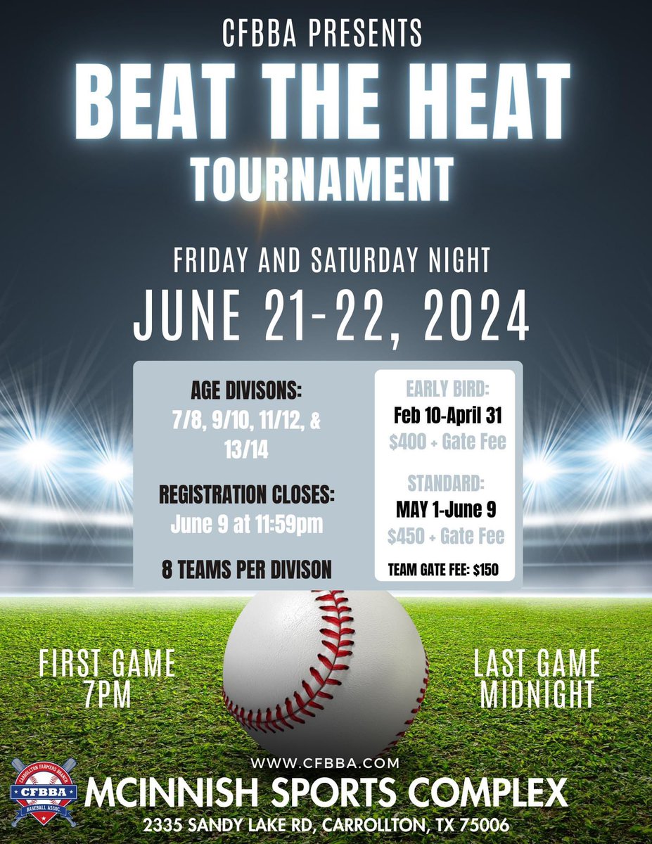 Carrollton-Farmers Branch Baseball Association tweet media