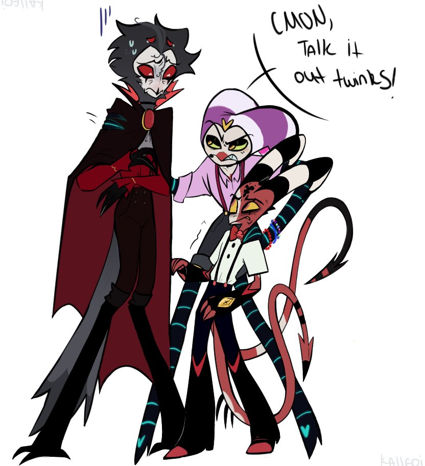 kalleoi's tweet image. Fizzy moderator when? #helluvaboss #helluvabossfanart #HelluvabossFizz #Stolitz