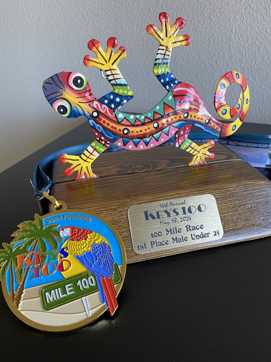 JudeBinkley's tweet photo. Little late to the party, but took home some hardware from the KEYS100

🥇Age group W https://t.co/cgRBcr0lBz