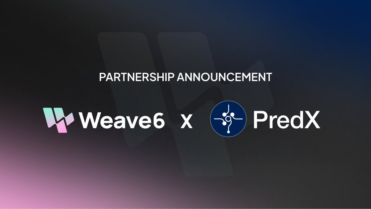weave6official's tweet photo. 👾We are thrilled to announce that Weave6 has officially partnered with @PredX_AI in a strategic collaboration.

https://t.co/kXtpKtHTGI is an AI-powered prediction market that accelerates insights monetization.

https://t.co/kXtpKtHTGI aims to solve the incentive and hallucination problem in the development of Al agents with blockchain technology (e.g., Bittensor),

#BTC #ETH #AI #BNB #NFT #AIagent