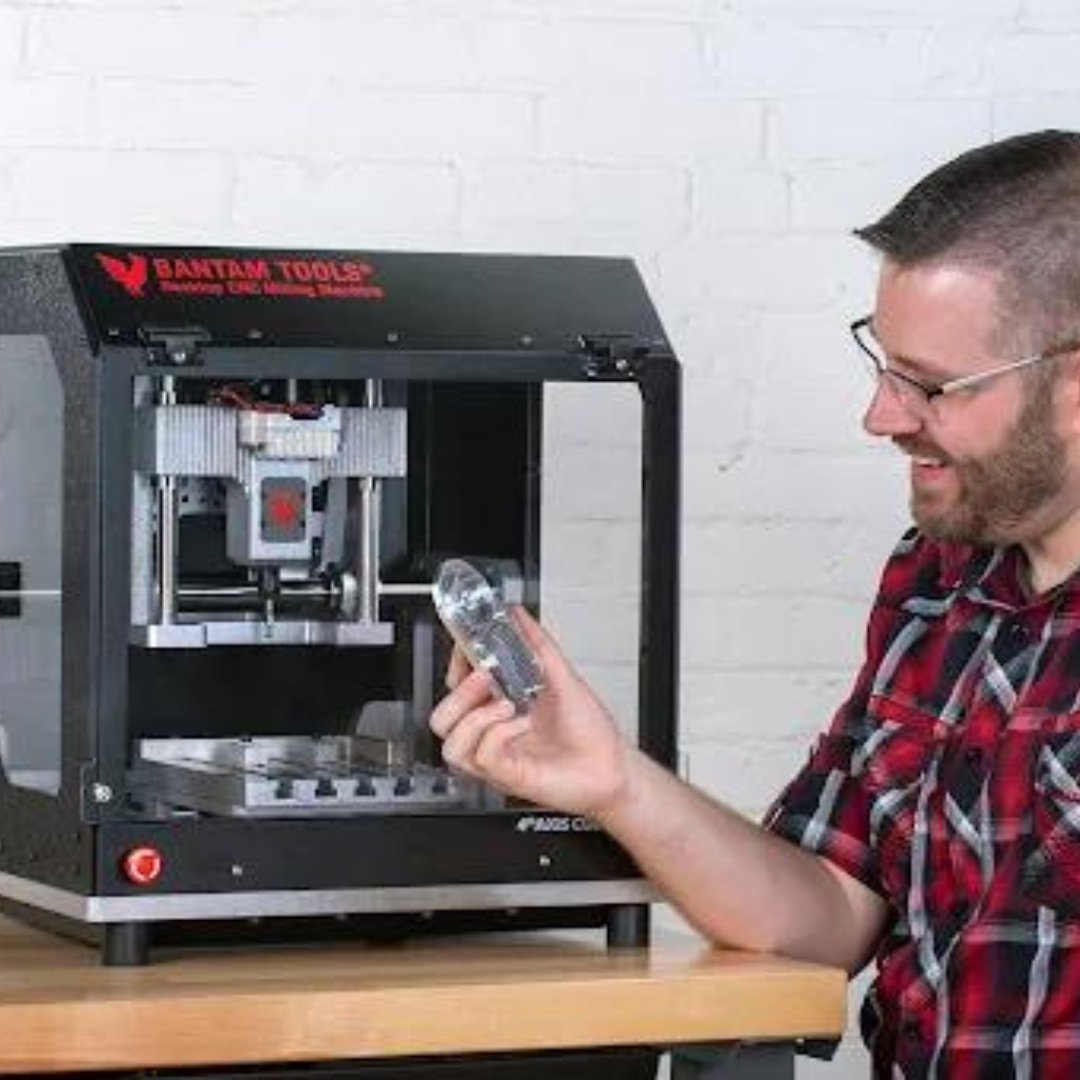 MatterHackers's tweet image. The #BantamTools #Desktop #CNC #Milling Machine, priced at $6,999.00, is ideal for #prototyping, #education, #SmallBusinesses, and #Hobbyists. It's user-friendly for all skill levels.

matterhackers.com/r/dIBOTl

#MatterHackers